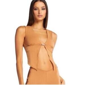 I.AM.GIA Kaia Top in Tan Size Small